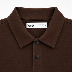 Z.A.R.A MONARCH POLO SHIRT (ESPRESSO BROWN)