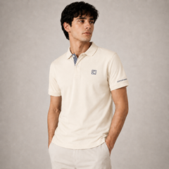 COTTON EAGLE CLASSIC POLO SHIRT (BEIGE)