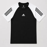 ADDAS MESH SHOULDER DRI FIT T-SHIRT (BLACK)