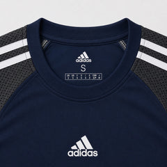 ADDAS MESH SHOULDER DRI FIT T-SHIRT (NAVY BLUE)