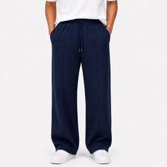 COTTON EAGLE RELAXED FIT UNISEX TROUSER (DEEP NAVY)