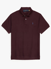 RL SMALL PONY PIQUE COTTON POLO SHIRT (MAROON)
