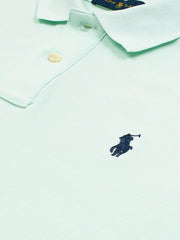 RL Premium Small Pony Pique Cotton Polo Shirt (SEA-GREEN)
