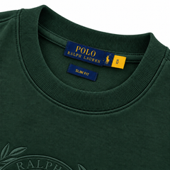 RL12 S/EPLQ COTTON FLEECE SWEATSHIRT (GREEN)