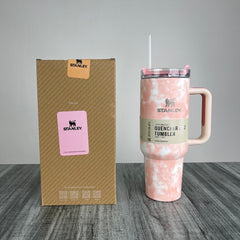 Stanly Quencher H2.0 FlowState Tie-Dye Edition Tumbler | 40 OZ (Peach)