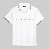 HKT IMPORTED MEN'S TIPPED POLO SHIRT (WHITE)