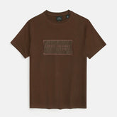 A-X IMPORTED MEN'S PATCH T-SHIRT (BROWN)