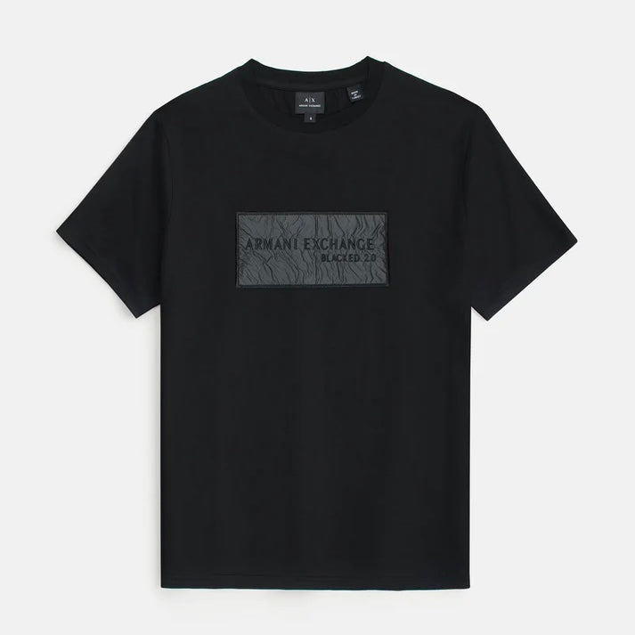 A-X IMPORTED MEN'S PATCH T-SHIRT (BLACK)