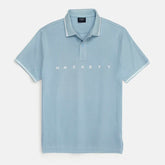 HKT IMPORTED MEN'S TIPPED POLO SHIRT (SKY BLUE)