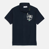 IMPORTED MEN'S LCSTE COLLAR POLO SHIRT (NAVY)