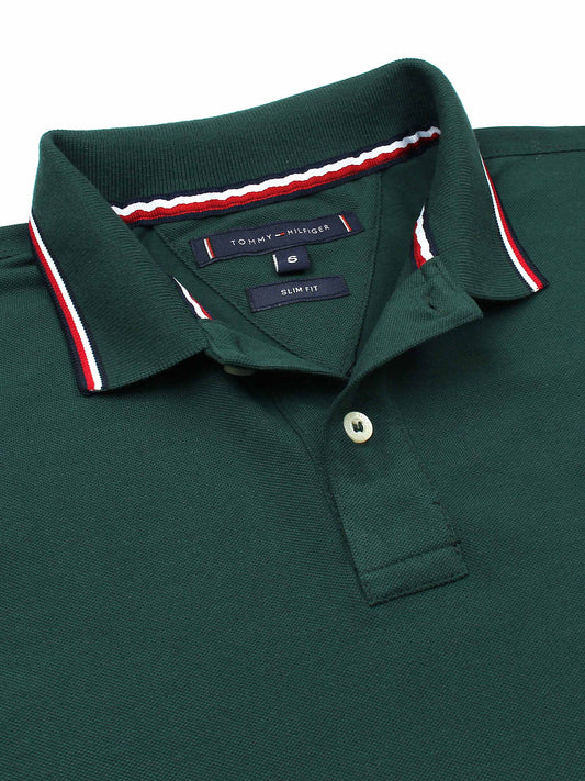 TH Premium Collar Tipping Polo Shirt (Green)