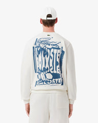 LCSTE PREMIUM COTTON FLEECE GRAPHIC PRINT SWEATSHIRT (WHITE)