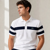 LCSTE TWIN STRIPE POLO SHIRT (WHITE)
