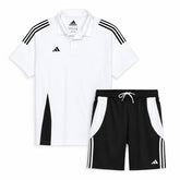 ADDAS Premium Paneled Dri-Fit Tiro Twin Set (White&black)
