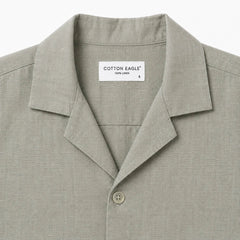 COTTON EAGLE RELAXED FIT IRISH LINEN SHIRT (MINT STONE)