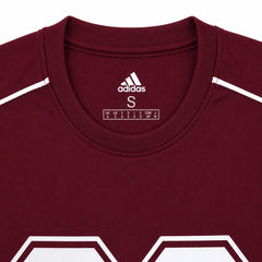 ADDAS ACTIVE WEAR PIPING OVERSIZED 80 T-SHIRT (MAROON)