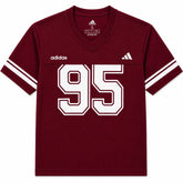 ADDAS ACTIVE WEAR V NECK OVERSIZED 95 T-SHIRT (MAROON)
