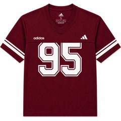 ADDAS ACTIVE WEAR V NECK OVERSIZED 95 T-SHIRT (MAROON)