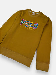 RL Multi Polo Cotton Terry Sweatshirt Mustard
