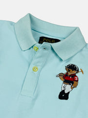 RL Kids Premium Bear Polo Shirt (Sky Blue)