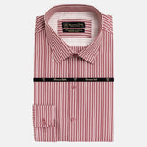 Mussimo Duti Imported Stripe Formal Shirt (Burgundy)