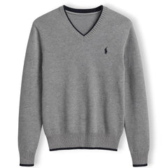 RL Premium F/S Knitted Sweater (Heather Grey)