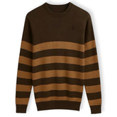 RL Premium F/S Stripe Knitted Sweater (Brown)
