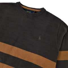 RL Premium F/S Stripe Knitted Sweater (Brown)