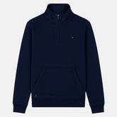 Tommy Premium Cotton Fleece Zip-Up (Navy Blue)