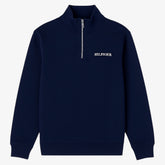 TH Hlfgr Premium Cotton Fleece Zip-up (Navy Blue)
