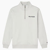 TH Hlfgr Premium Cotton Fleece Zip-up (Stone)
