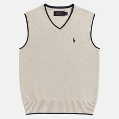 RL Premium S/L Knitted Sweater (Off-White Melange)