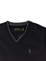 RL Premium S/L Knitted Sweater (Black)