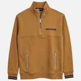 TH HILFIGER PREMIUM MONO TYPE ZIP UP (CAMEL)
