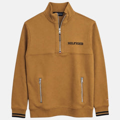 TH HILFIGER PREMIUM MONO TYPE ZIP UP (CAMEL)