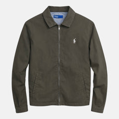 RL PREMIUM COTTON TWILL JACKET (OLIVE GREEN)