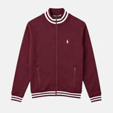 RL PREMIUM COTTON FLEECE DOUBLE KNIT TRACK JACKET (MAROON)