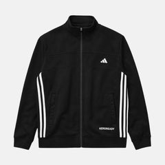 ADDAS PREMIUM FRONT PANEL POLYESTER FLEECE TRACKSUIT (BLACK)