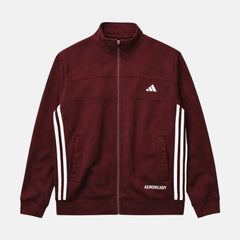 ADDAS PREMIUM FRONT PANEL POLYESTER FLEECE TRACKSUIT (MAROON)