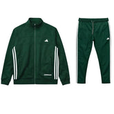 ADDAS PREMIUM FRONT PANEL POLYESTER FLEECE TRACKSUIT (GREEN)