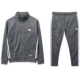 ADDAS PREMIUM FRONT PANEL POLYESTER FLEECE TRACKSUIT (GREY)