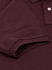 RL Premium Big Pony Self Emb Polo shirt (Maroon)