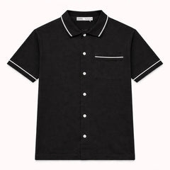 Z.A.R.A PREMIUM TIPPING BUTTON DOWN SHIRT (BLACK)