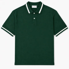 CE HERITAGE PIQUE COTTON POLO SHIRT (GREEN)