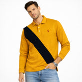 RL Small Pony Paneled Polo Shirt (Mustard)
