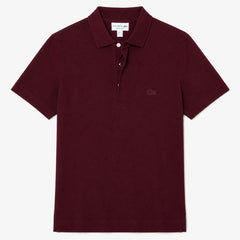 LCSTE PARIS STRETCH PIQUE COTTON POLO SHIRT (MAROON)