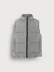 ZR12 IMPORTED LUXURY HANDWOVEN GILLET RAW (STEEL GREY)