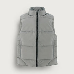 ZR12 IMPORTED LUXURY HANDWOVEN GILLET RAW (STEEL GREY)