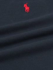 RL Premium Placket Polo Shirt (Navy Blue)