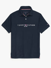 Tommy Premium Self Emb Polo Shirt (Navy Blue)